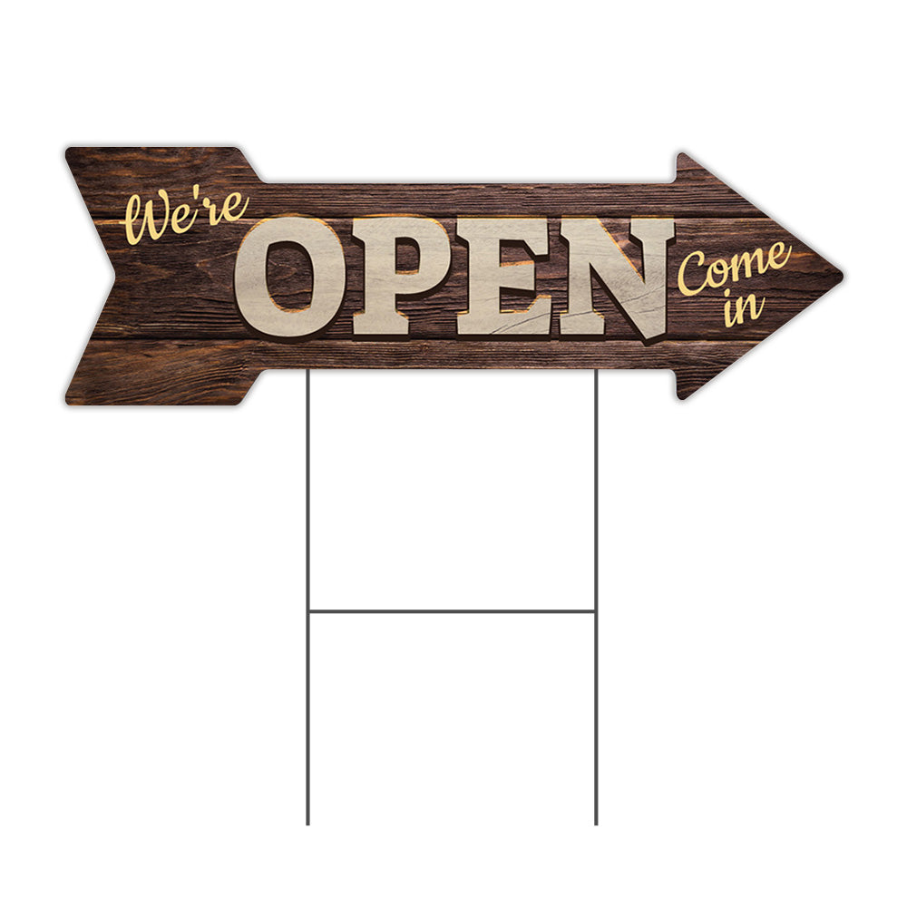 Open (2) Arrow Sign