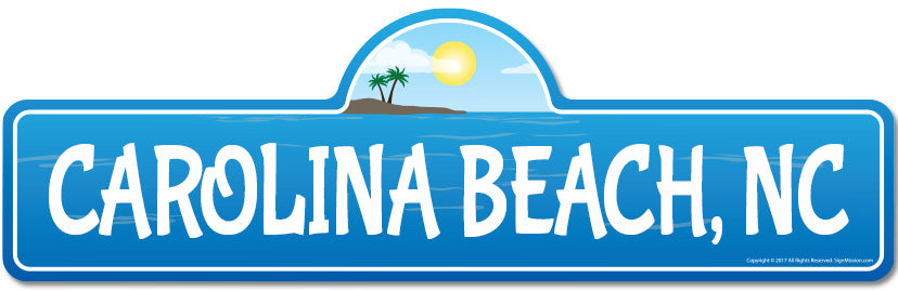 Carolina, NC North Carolina Beach Street Sign