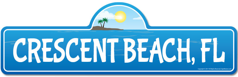 Crescent, FL Florida Beach Street Sign