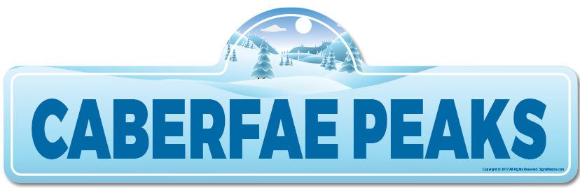 Caberfae Peaks Street Sign