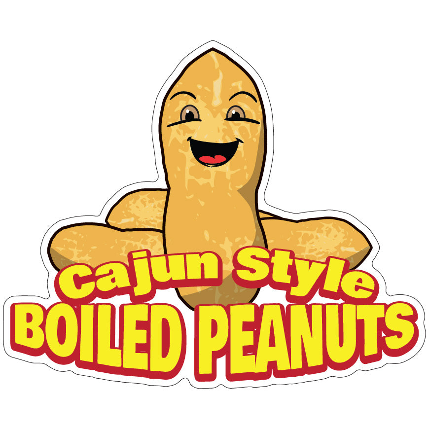 Cajun Style Boiled Peanuts Die-Cut Decal