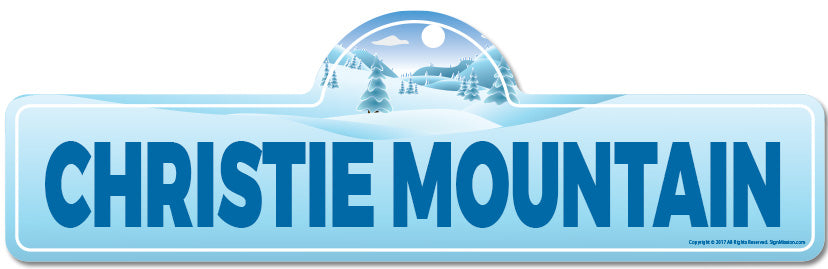 Christie Mountain Street Sign