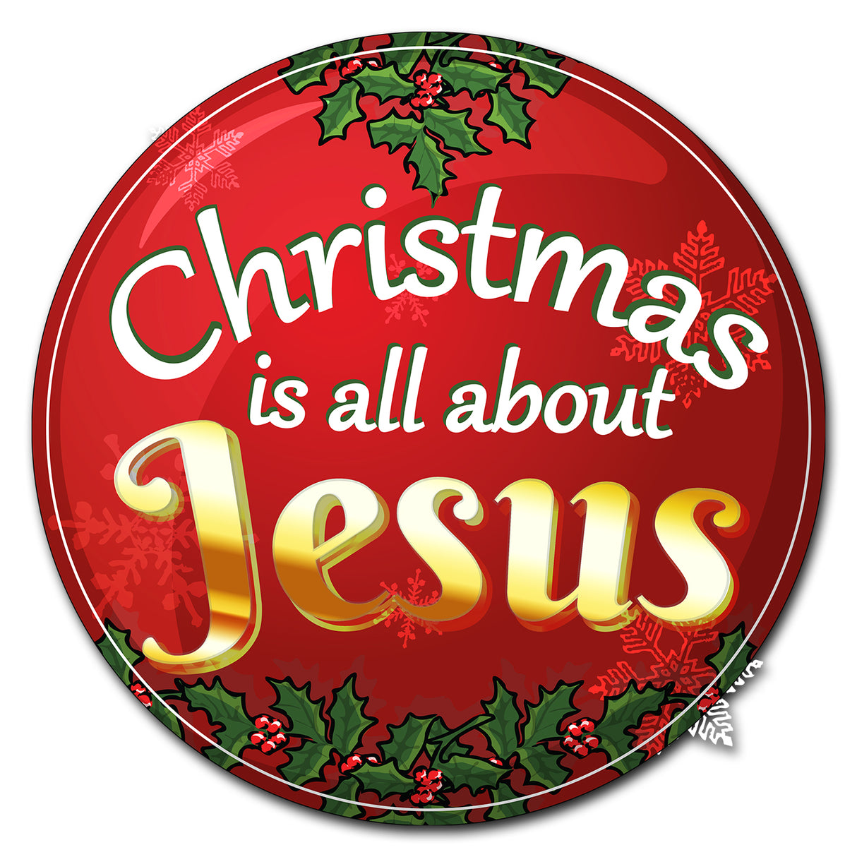Christmas Is All About Jesus Circle