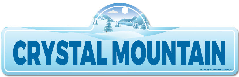 Crystal Mountain Street Sign