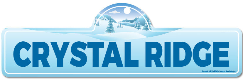 Crystal Ridge Street Sign