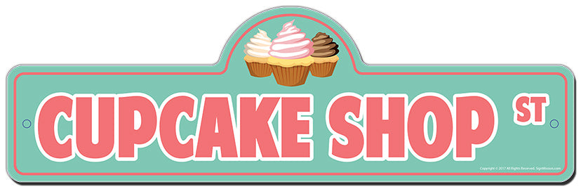 Cupcake Shop Street Sign