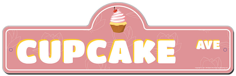 Cupcake Street Sign