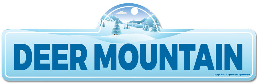 Deer Mountain Street Sign