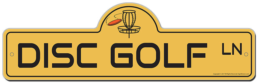 Disc Golf Street Sign