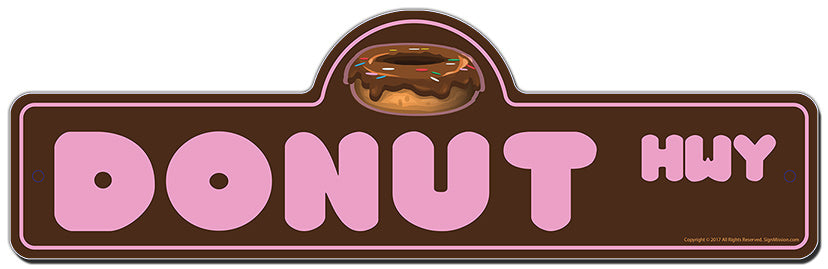 Donut Street Sign