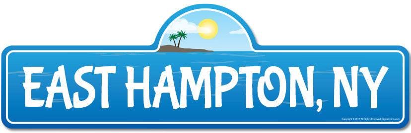 East Hampton, NY New York Beach Street Sign