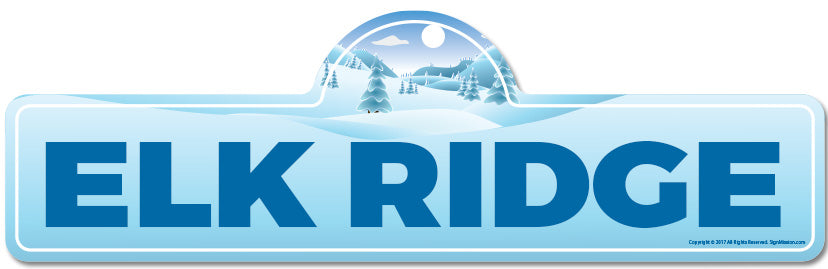 Elk Ridge Street Sign