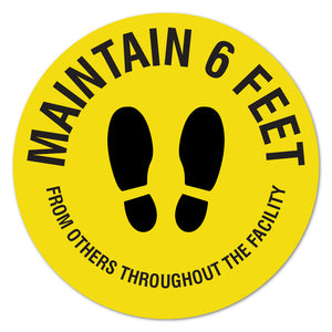 Maintain 6 Feet 11" Floor Marker