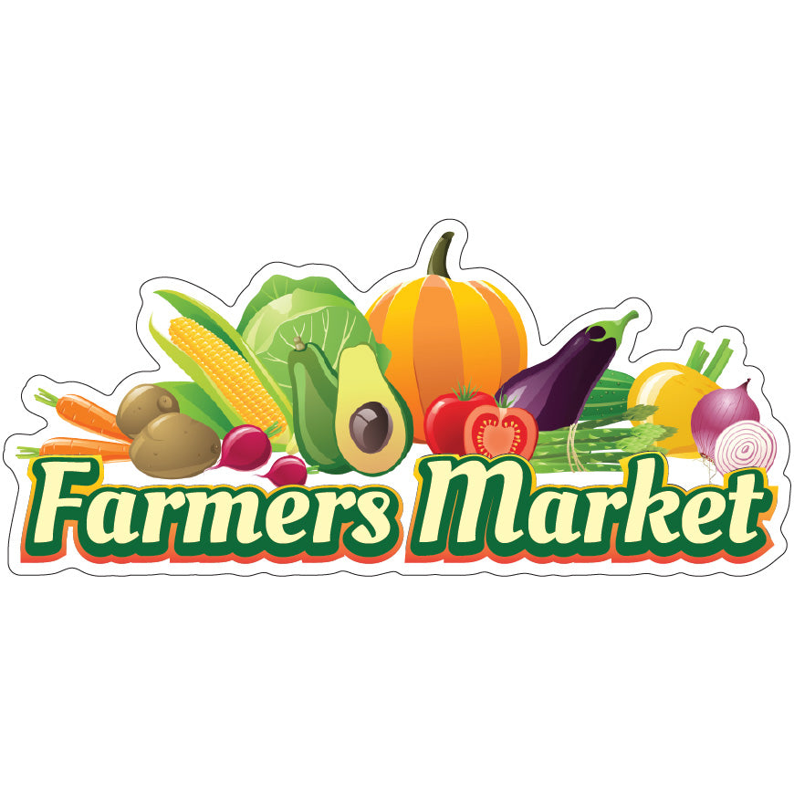 Farmers Market Die-Cut Decal