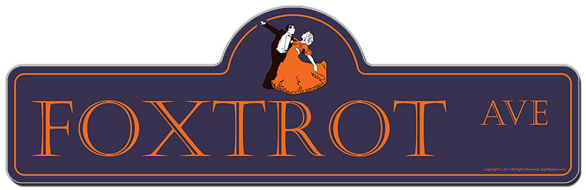 Foxtrot Street Sign