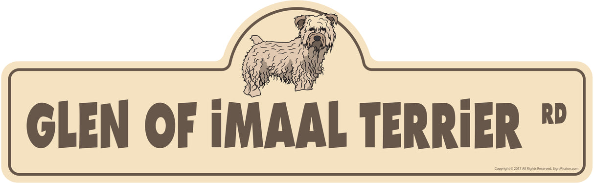 Glen Of Imaal Terrier Street Sign