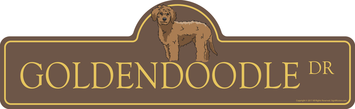Goldendoodle Street Sign