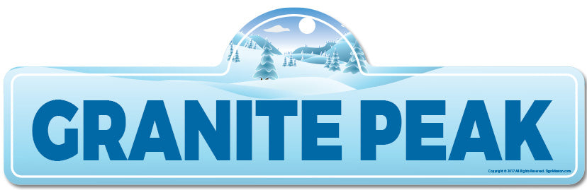 Granite Peak Street Sign