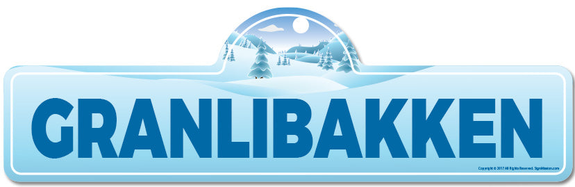Granlibakken Street Sign