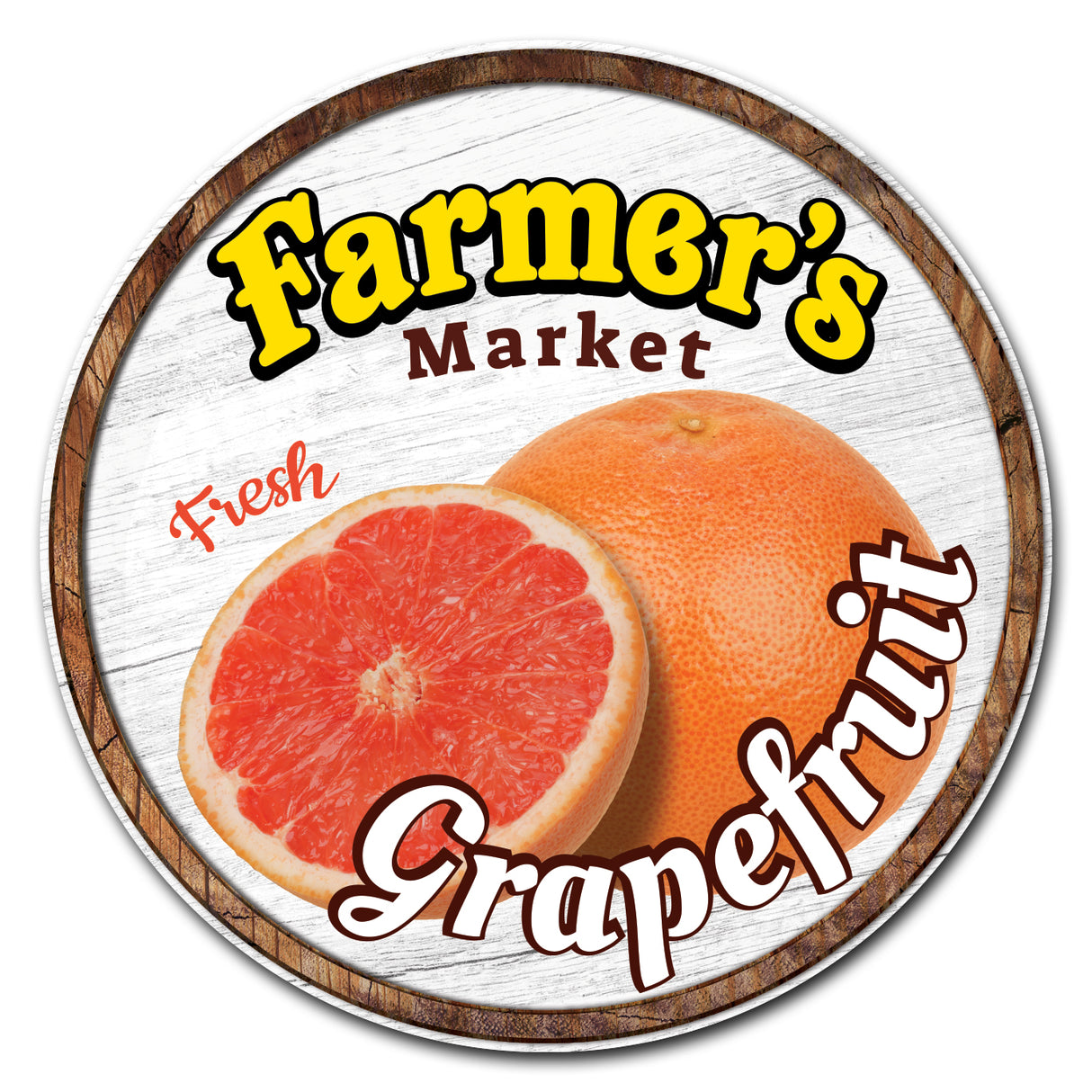 Farmer's Market Grapefruit Circle