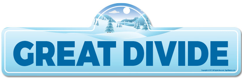 Great Divide Street Sign