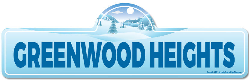 Greenwood Heights Street Sign