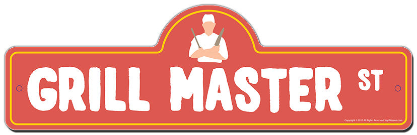 Grill Master Street Sign