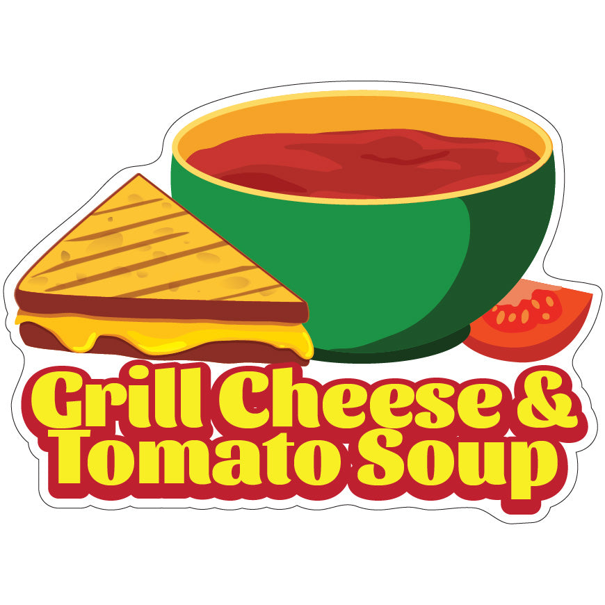 Grilled Cheese And Tomato Soup Die-Cut Decal
