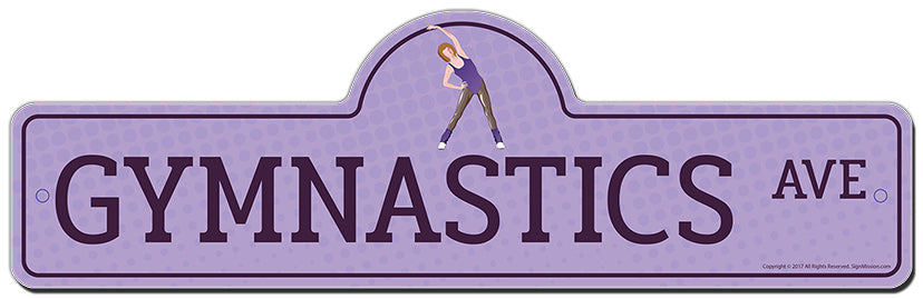 Gymnastics Street Sign