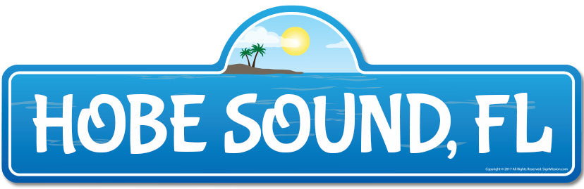 Hobe Sound, FL Florida Beach Street Sign