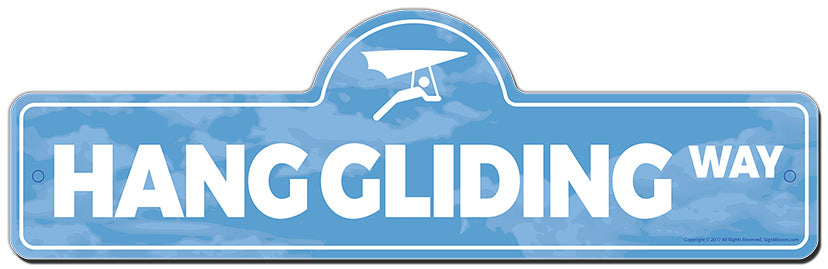 Hang Gliding Street Sign