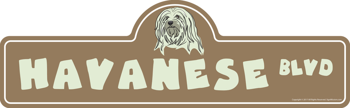 Havanese Street Sign