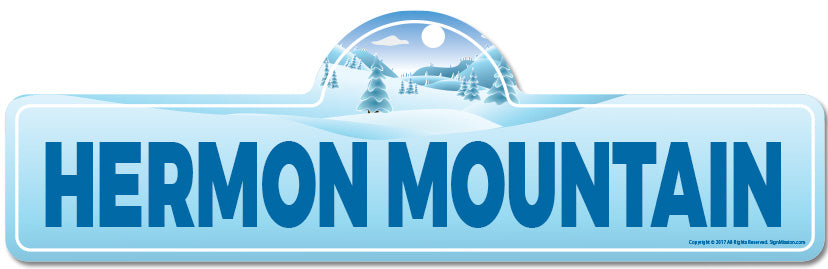 Hermon Mountain Street Sign