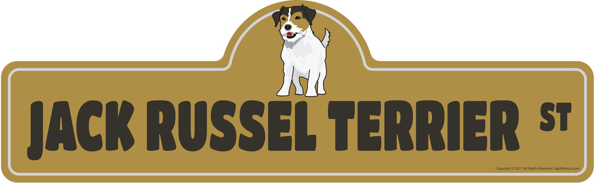 Jack Russel Terrier Street Sign