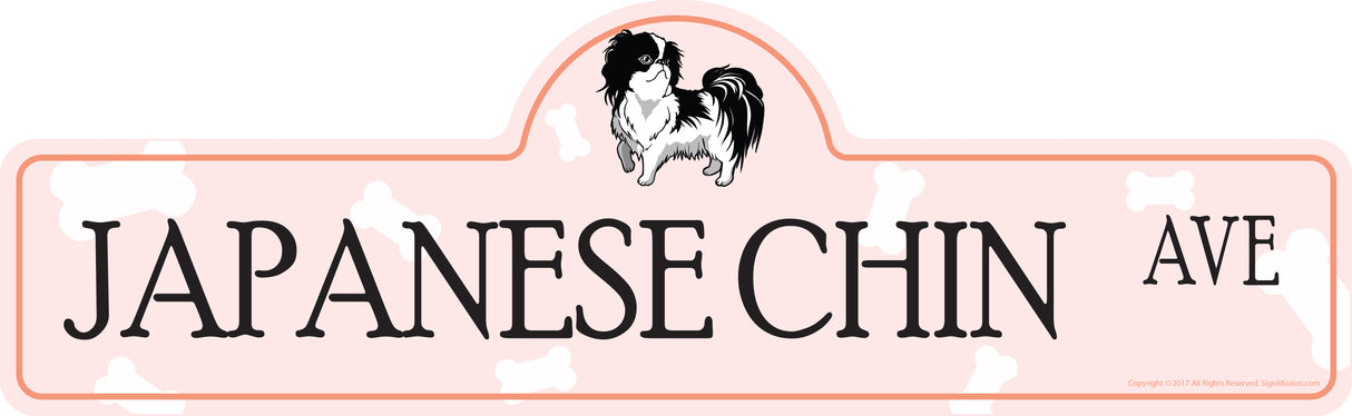 Japanese Chin Street Sign
