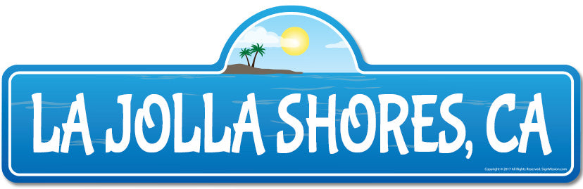 La Jolla Shores, CA California Beach Street Sign