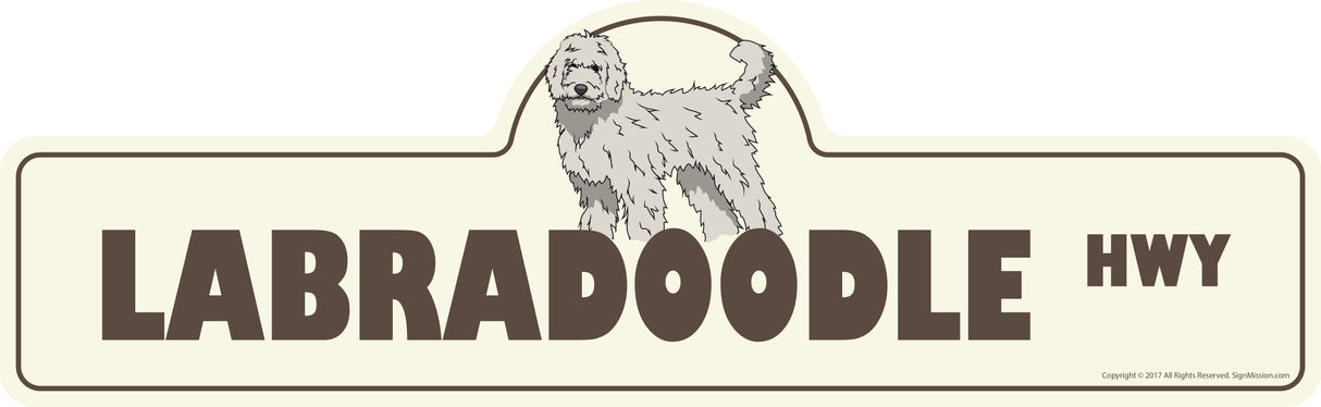 Labradoodle Street Sign