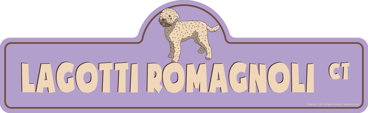 Lagotti Romagnoli Street Sign