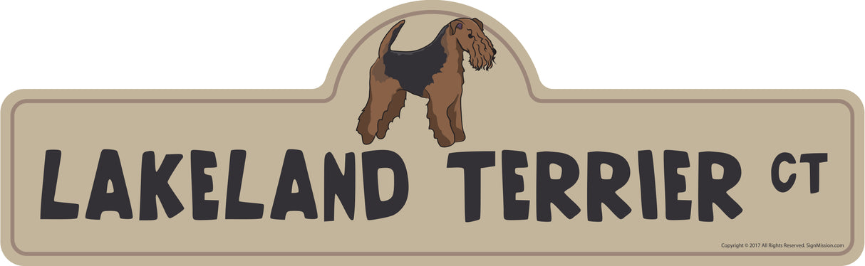 Lakeland Terrier Street Sign