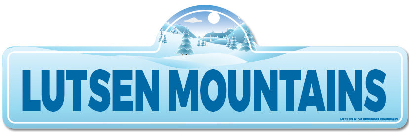 Lutsen Mountains Street Sign