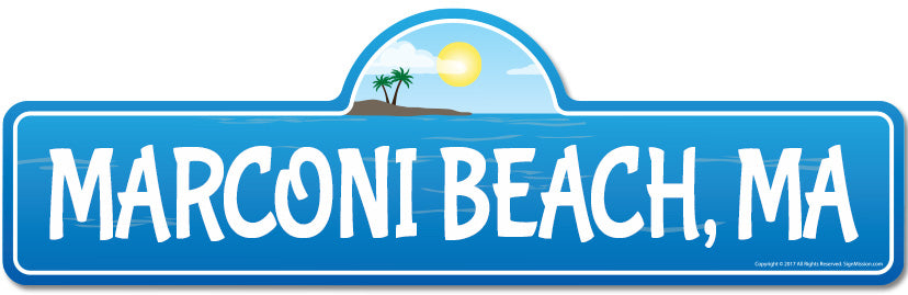 Marconi, MA Massachusetts Beach Street Sign