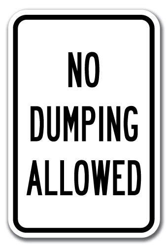 No Dumping Allowed