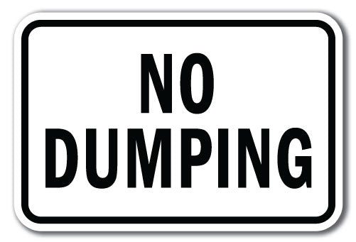 No Dumping