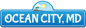 Ocean City, MD Maryland Beach Street Sign