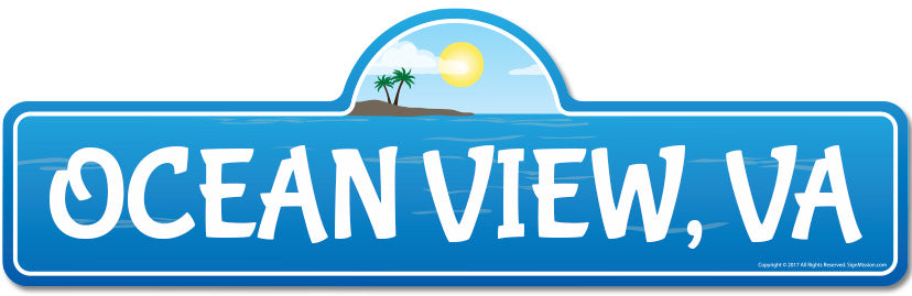 Ocean View, VA Virginia Beach Street Sign