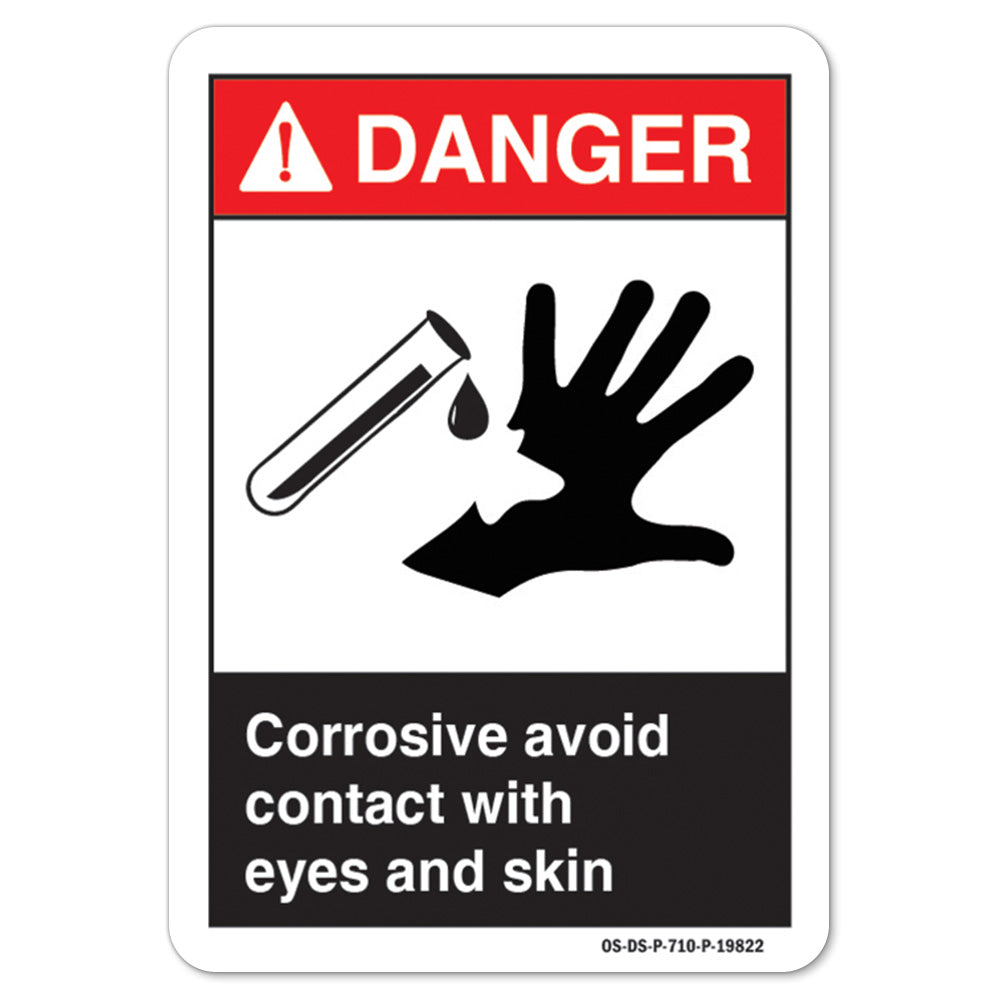 Corrosive Avoid Contact With Eyes And Skin