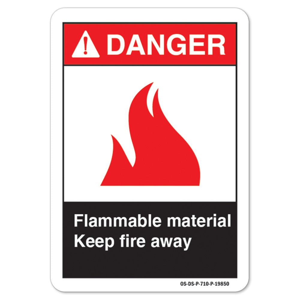 Flammable Material Keep Fire Away