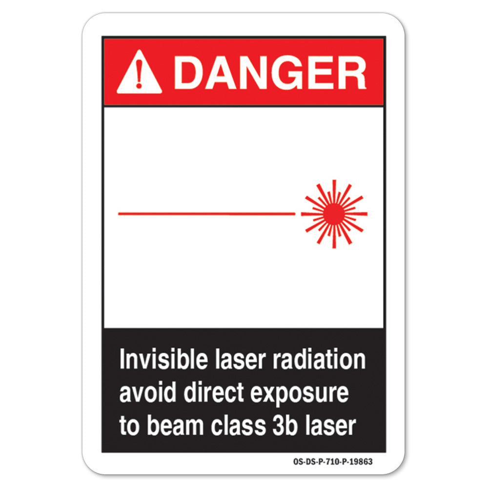 Invisible Laser Radiation Avoid Direct Exposure To Beam