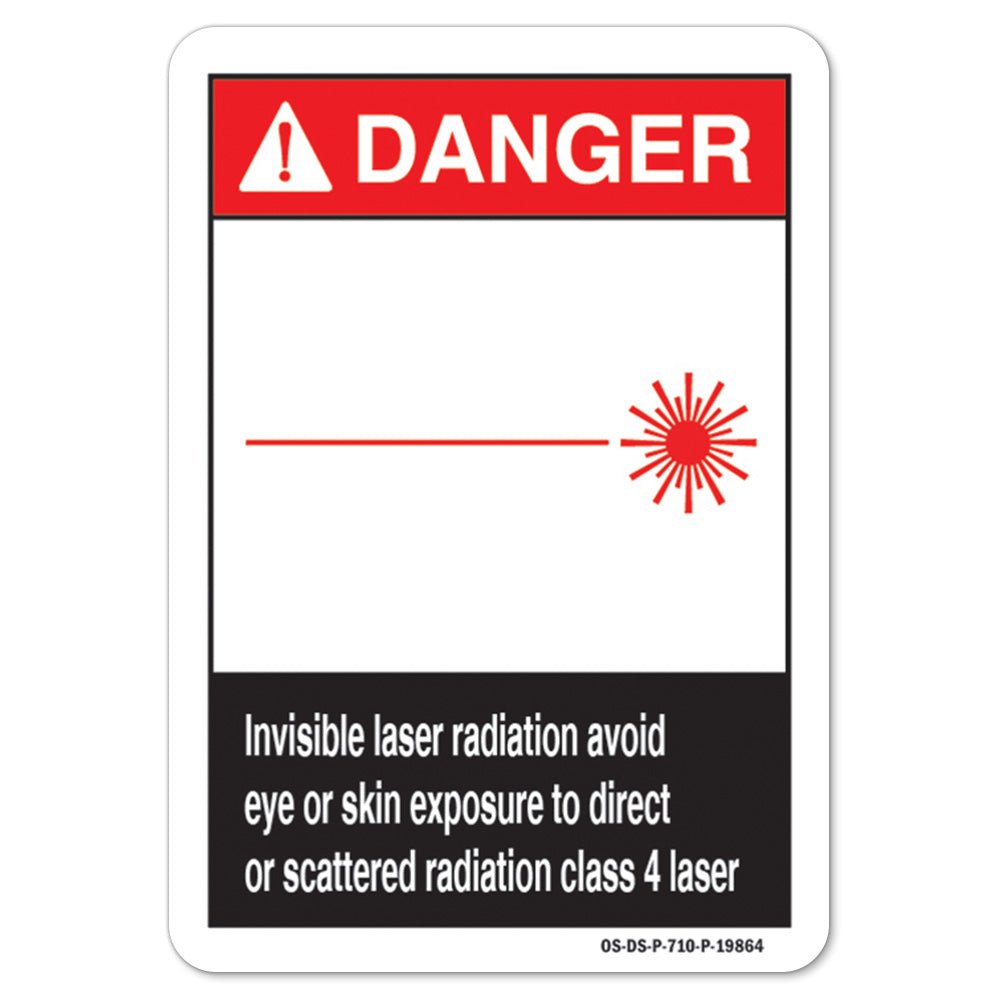 Invisible Laser Radiation Avoid Eye Or Skin Exposure To