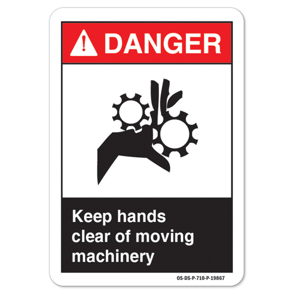 Keep Hands Clear Of Moving Machinery